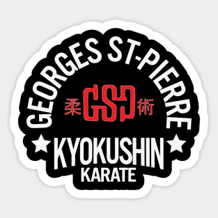 Georges St-Pierre Kyokushin Karate Sticker